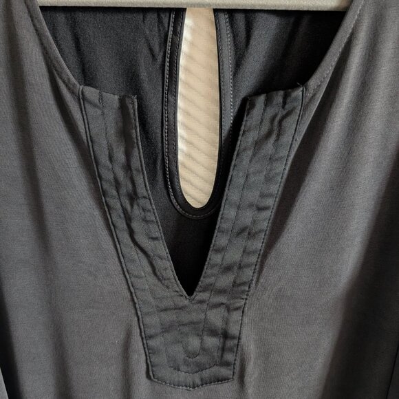 White House Black Market Sandwashed SL Jersey Romper Washed Black Medium - Picture 5 of 11